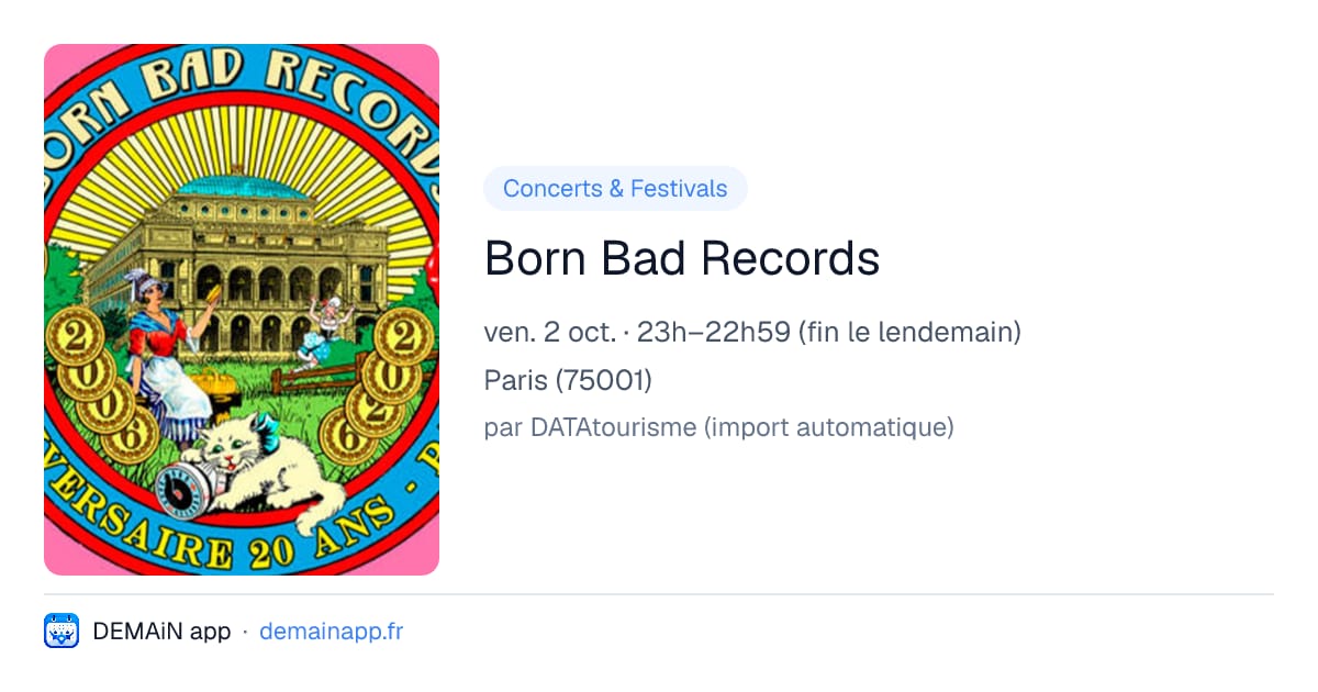 Born Bad Records — Paris