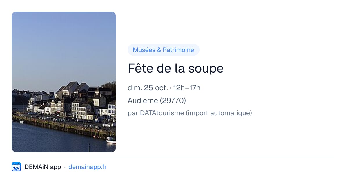 Fête de la soupe — Audierne