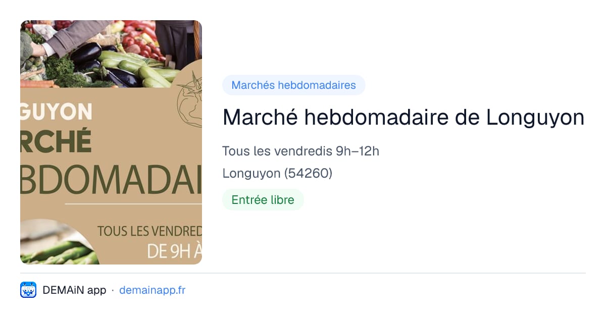 Marché hebdomadaire de Longuyon — Longuyon