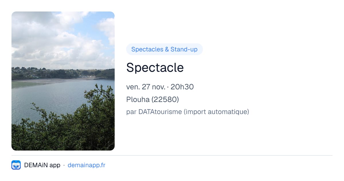 Spectacle — Plouha