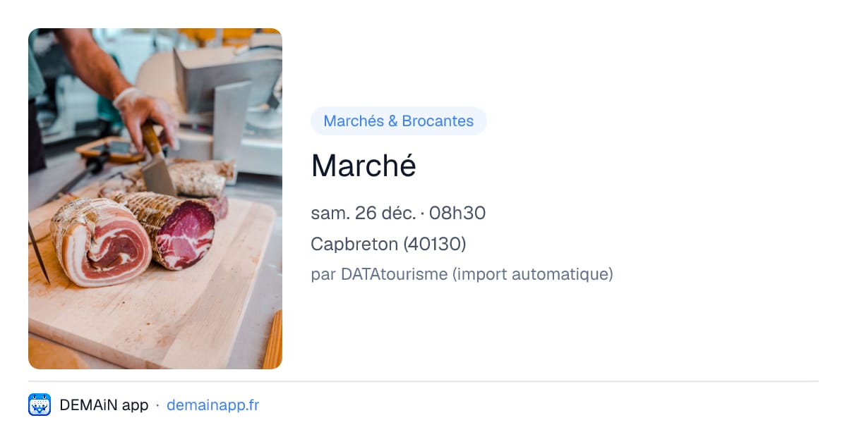 Marché — Capbreton
