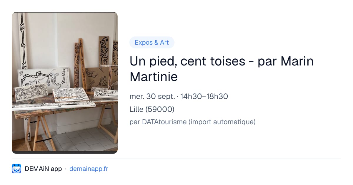 Un pied, cent toises - par Marin Martinie — Lille
