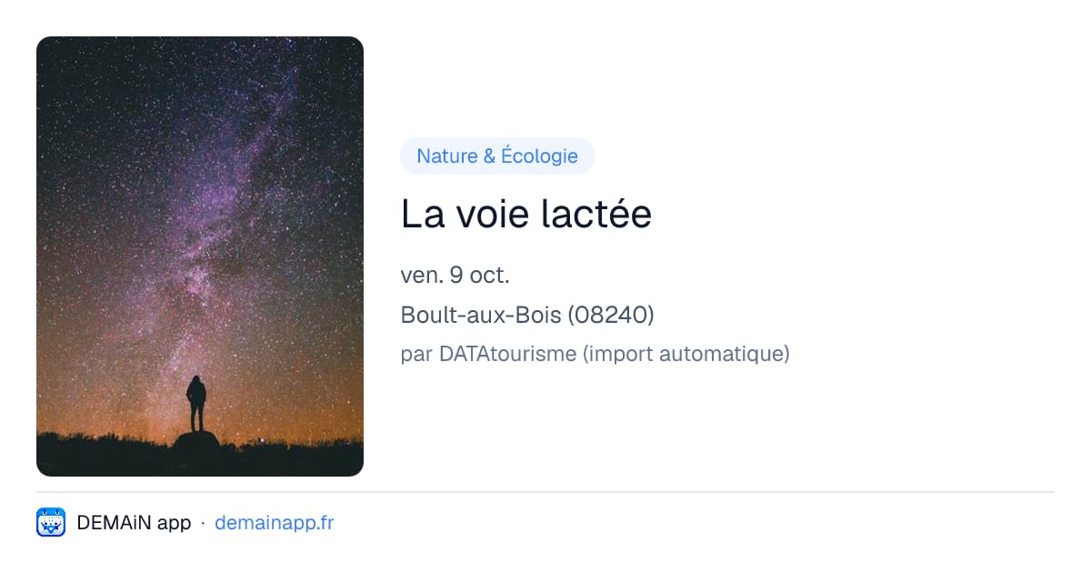 La voie lactée — Boult-aux-Bois