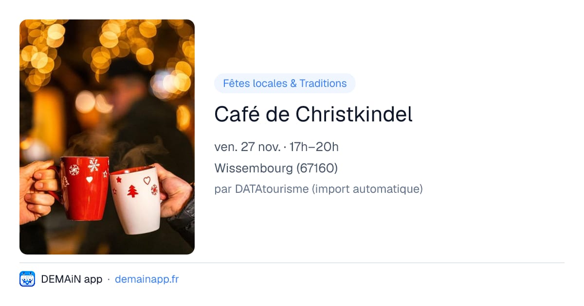 Café de Christkindel — Wissembourg