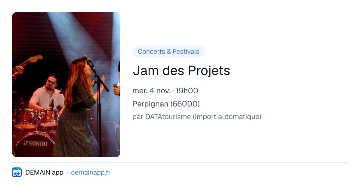Jam des Projets — Perpignan