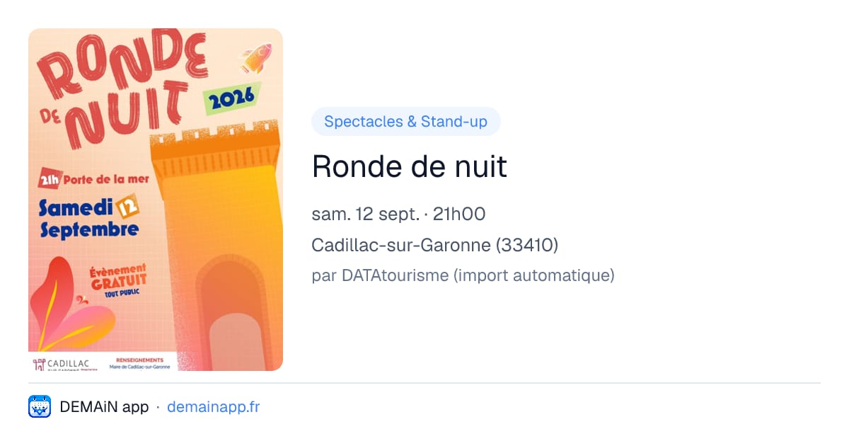 Ronde de nuit — Cadillac-sur-Garonne