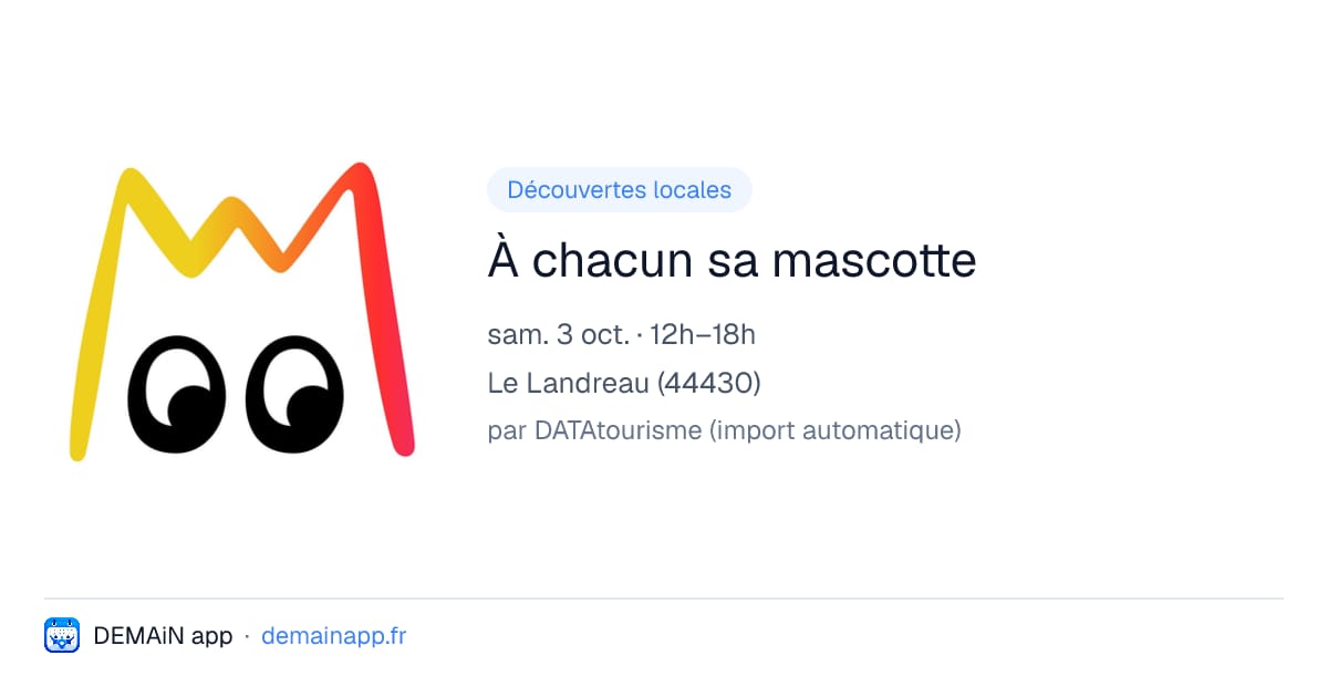 À chacun sa mascotte — Le Landreau