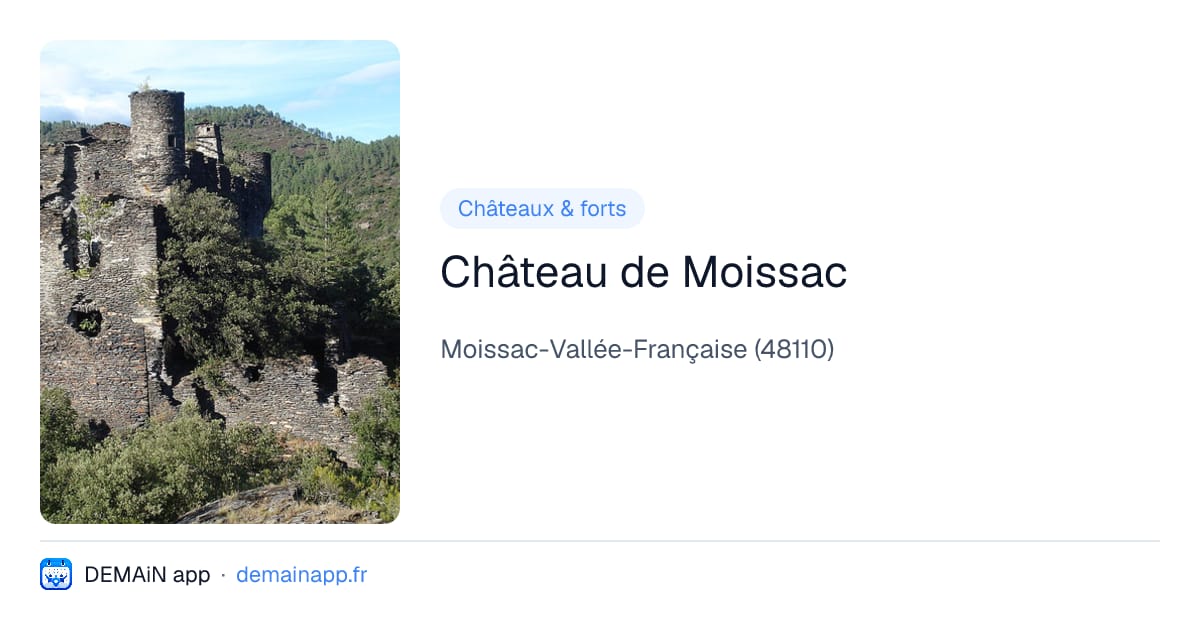 Château de Moissac — Moissac-Vallée-Française