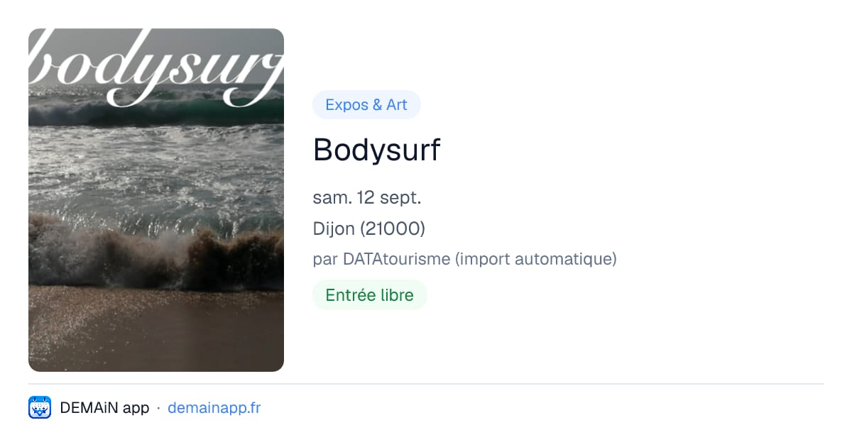 Bodysurf — Dijon