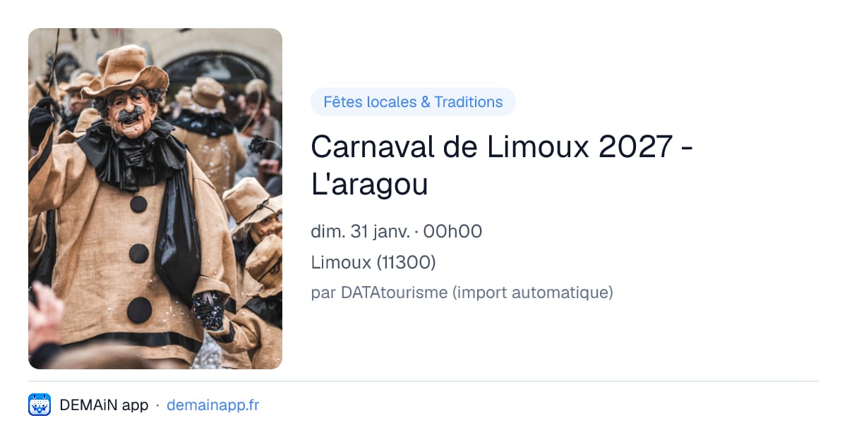 Carnaval de Limoux 2027 - L'aragou — Limoux