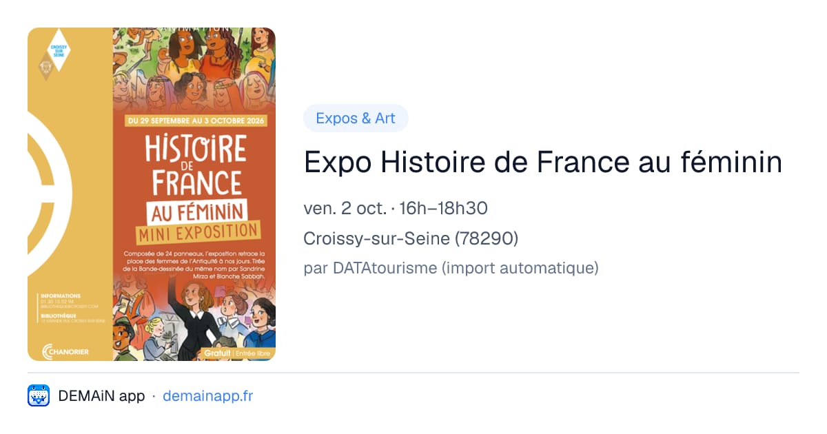 Expo Histoire de France au féminin — Croissy-sur-Seine