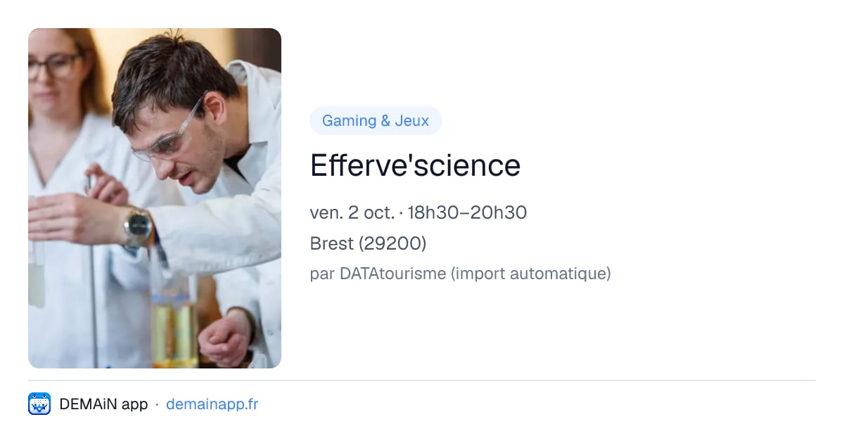 Efferve'science — Brest
