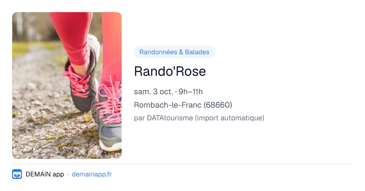 Rando'Rose — Rombach-le-Franc