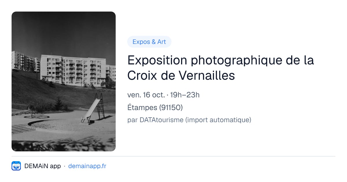 Exposition photographique de la Croix de Vernailles — Étampes