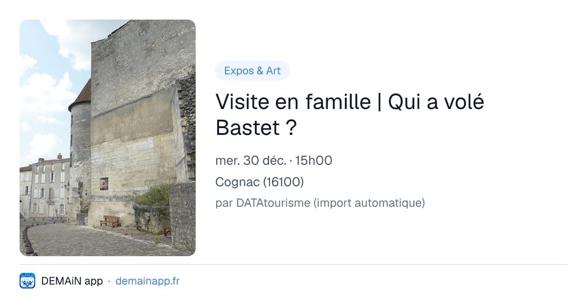 Visite en famille | Qui a volé Bastet ? — Cognac