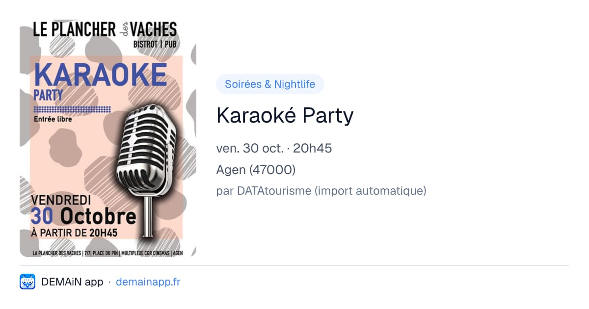 Karaoké Party — Agen