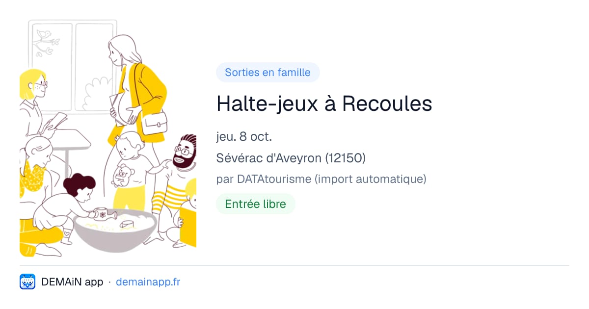 Halte-jeux à Recoules — Sévérac d'Aveyron