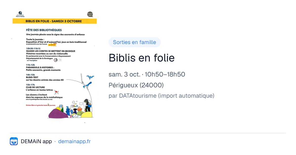 Biblis en folie — Périgueux