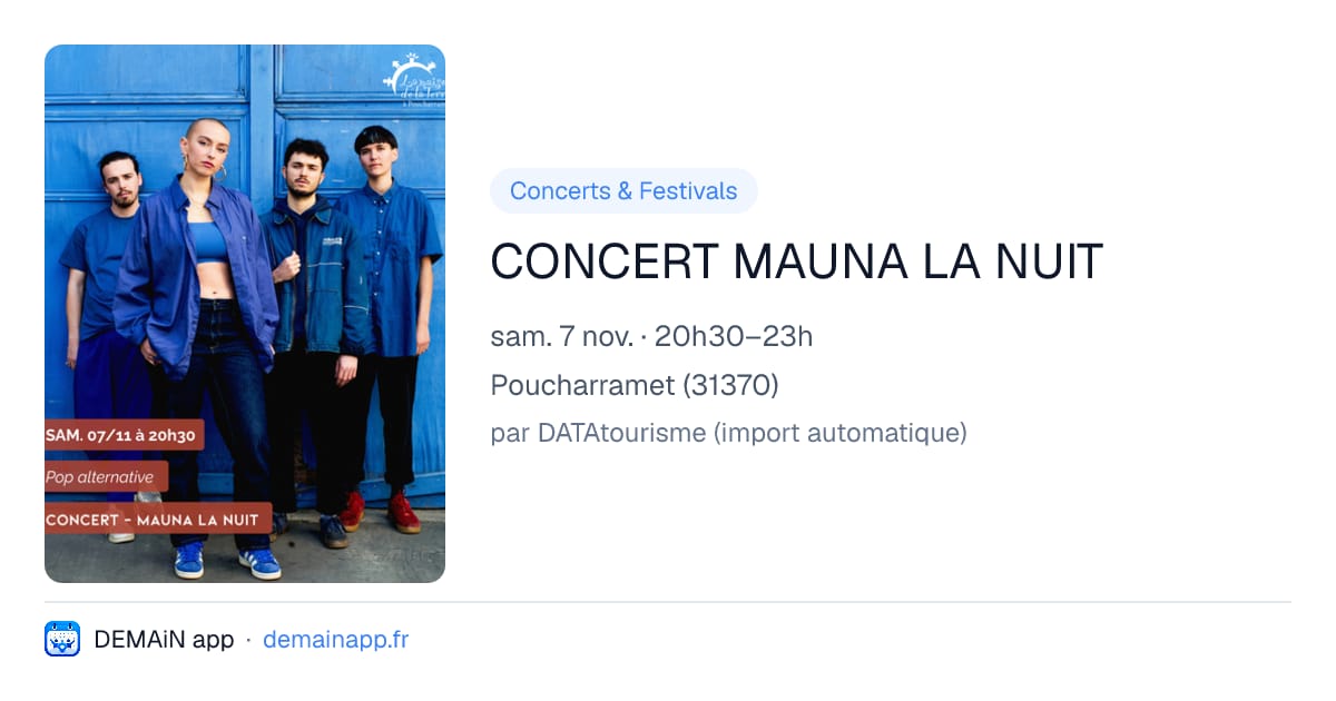 CONCERT MAUNA LA NUIT — Poucharramet
