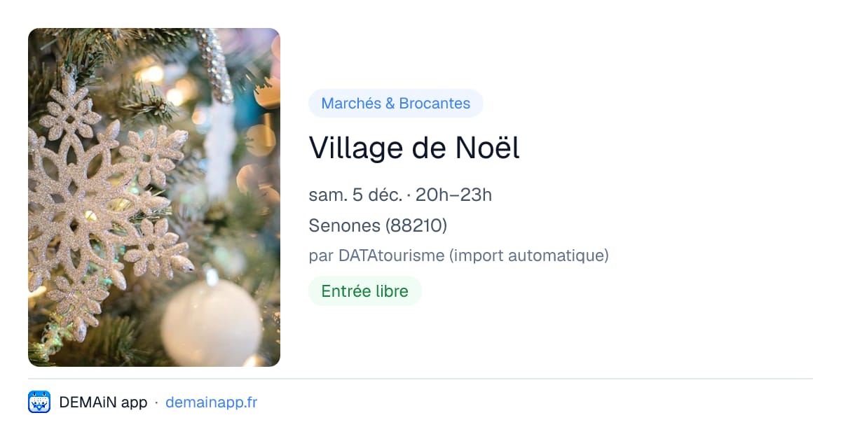 Village de Noël — Senones