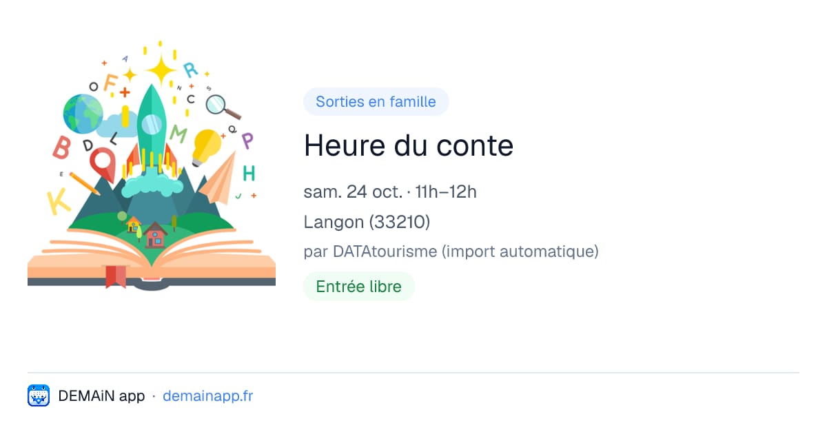 Heure du conte — Langon