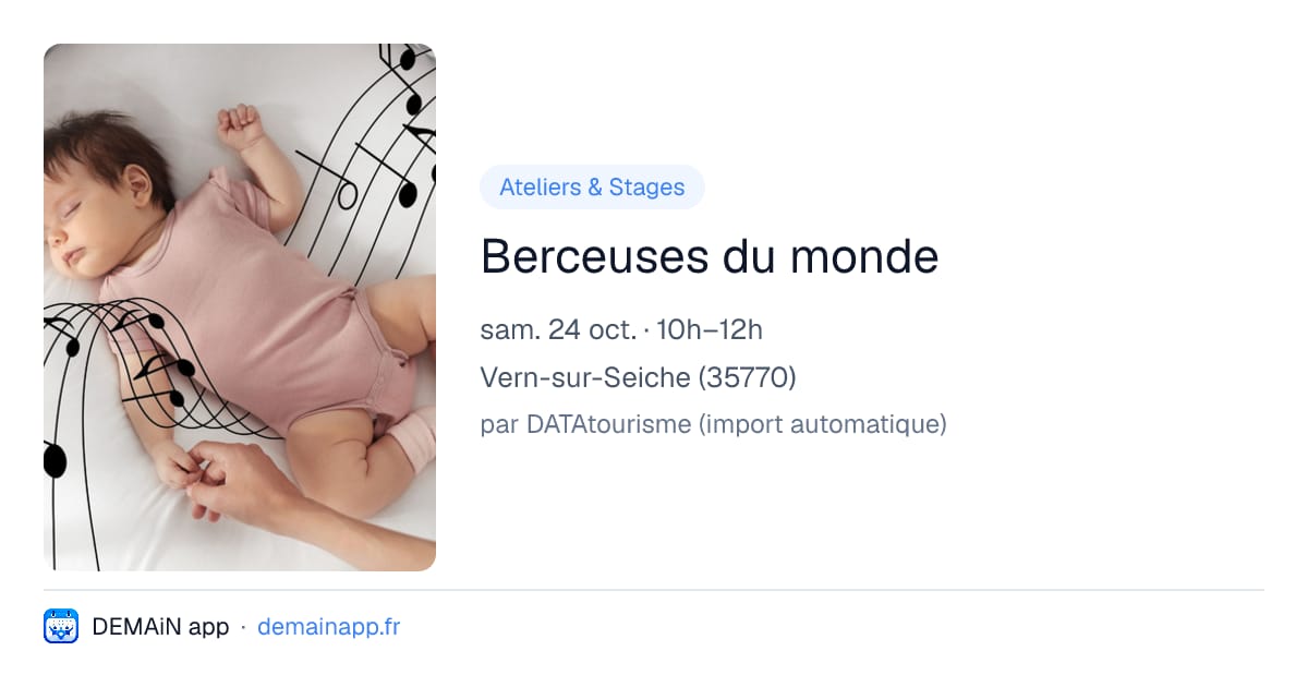 Berceuses du monde — Vern-sur-Seiche