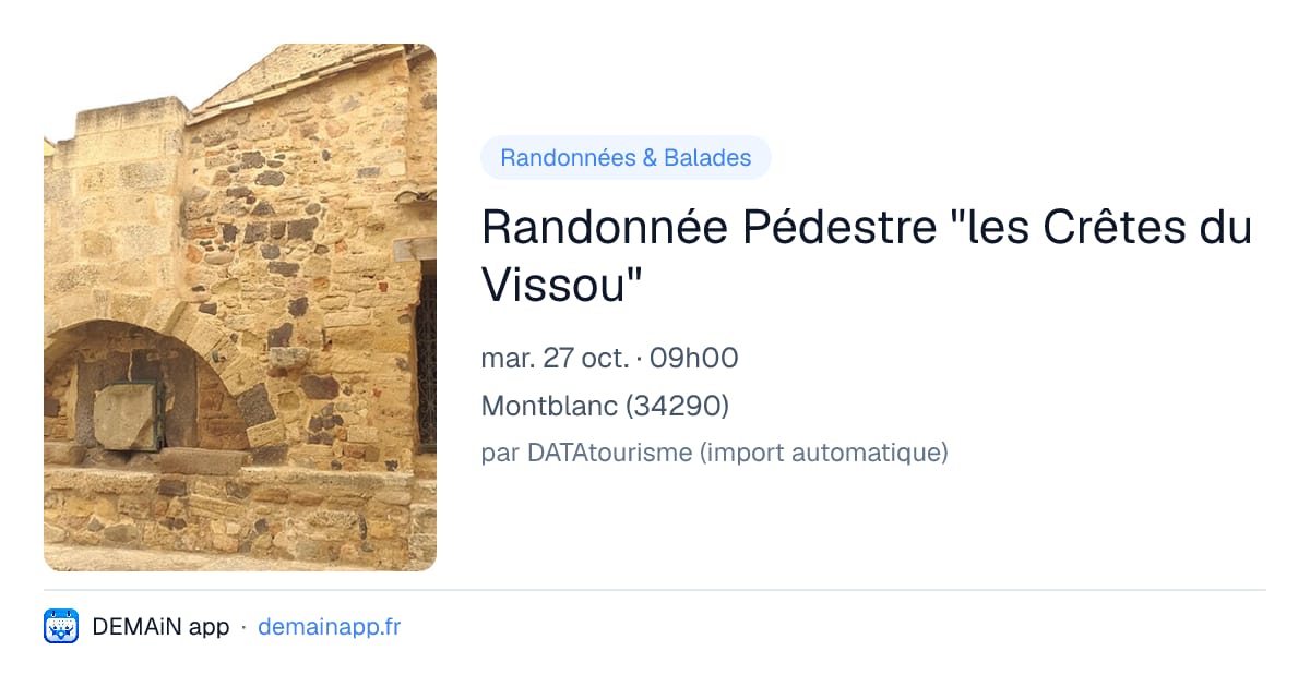 Randonnée Pédestre "les Crêtes du Vissou" — Montblanc