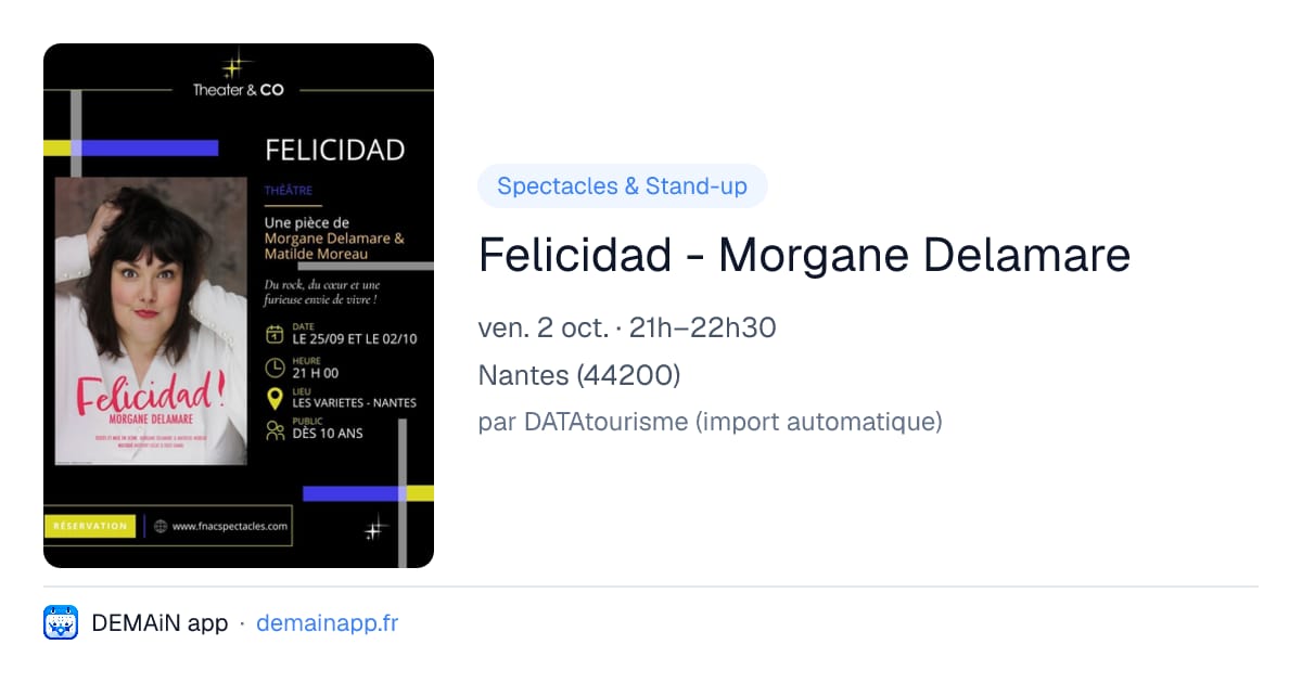 Felicidad - Morgane Delamare — Nantes