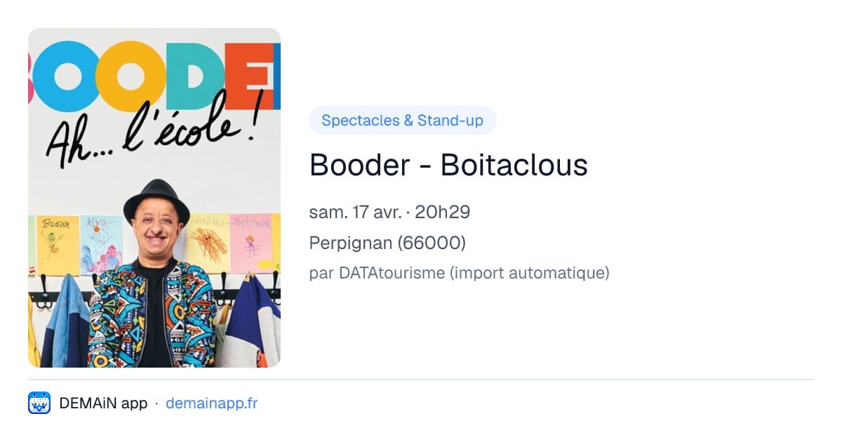 Booder - Boitaclous — Perpignan