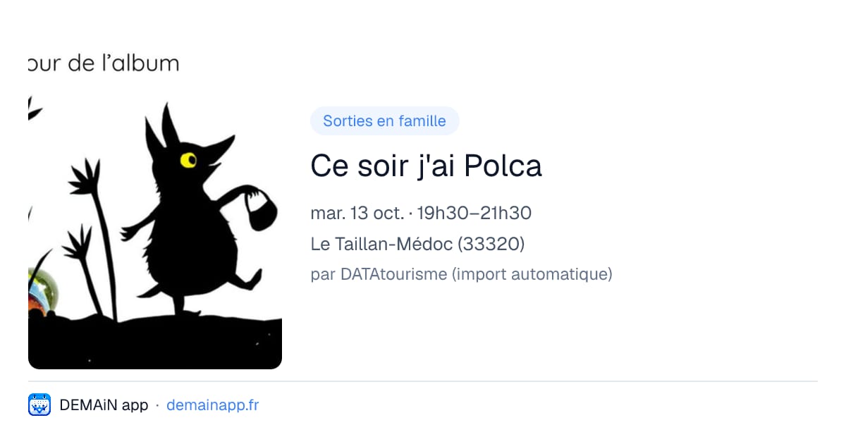 Ce soir j'ai Polca — Le Taillan-Médoc