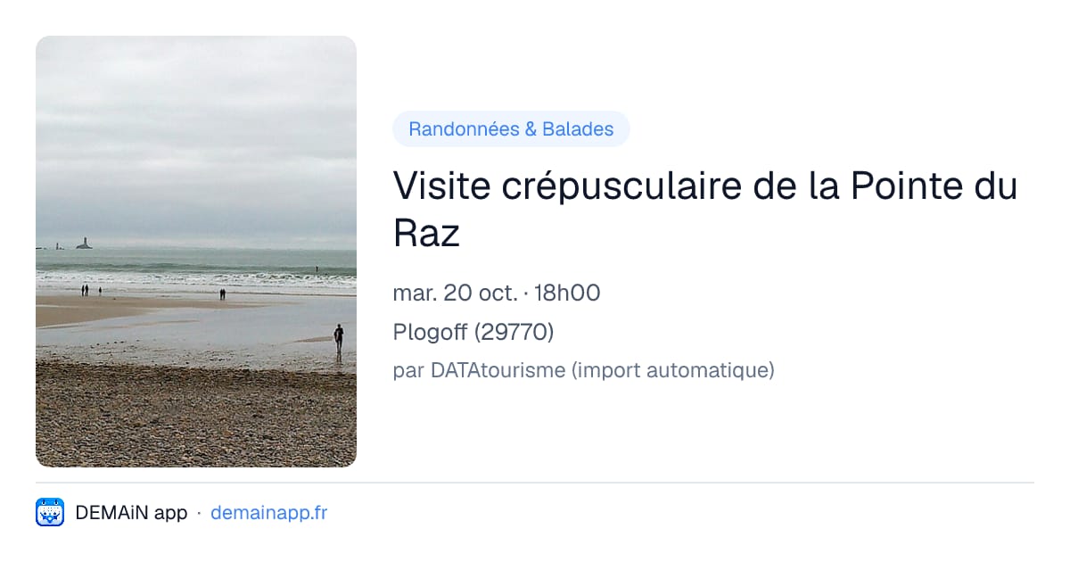 Visite crépusculaire de la Pointe du Raz — Plogoff