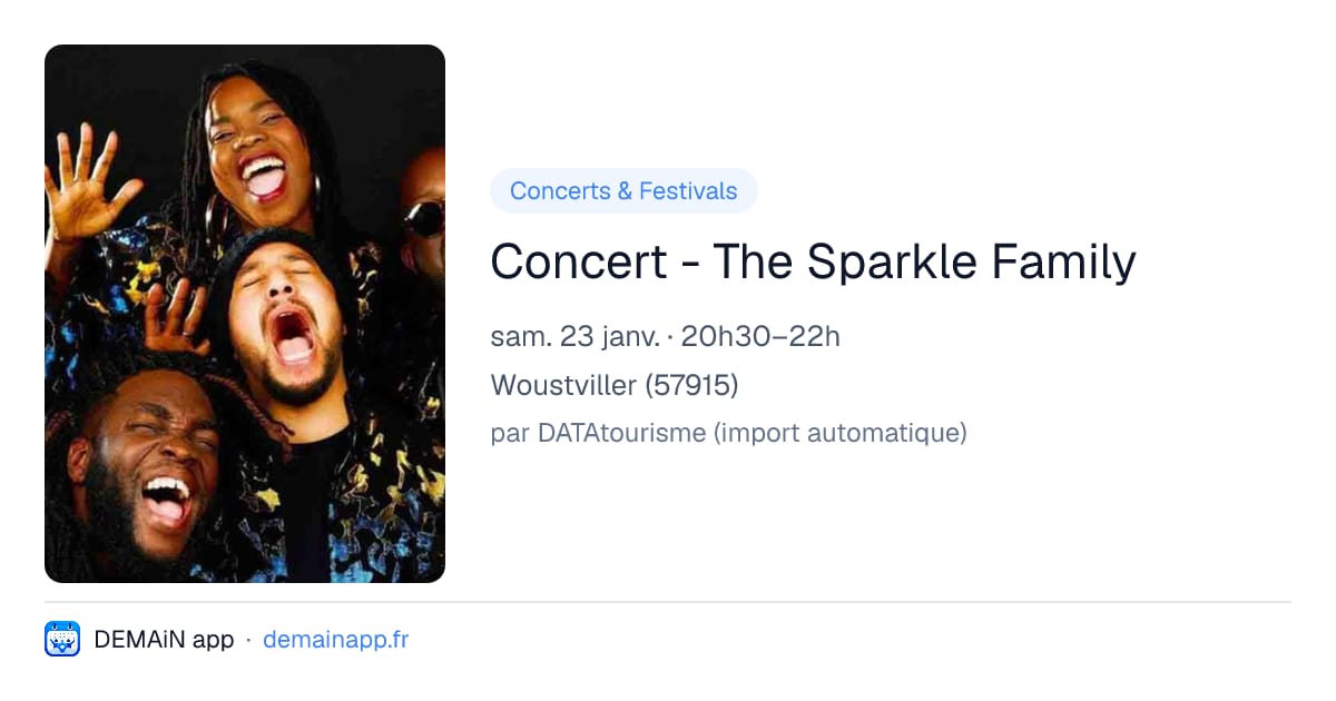 Concert - The Sparkle Family — Woustviller