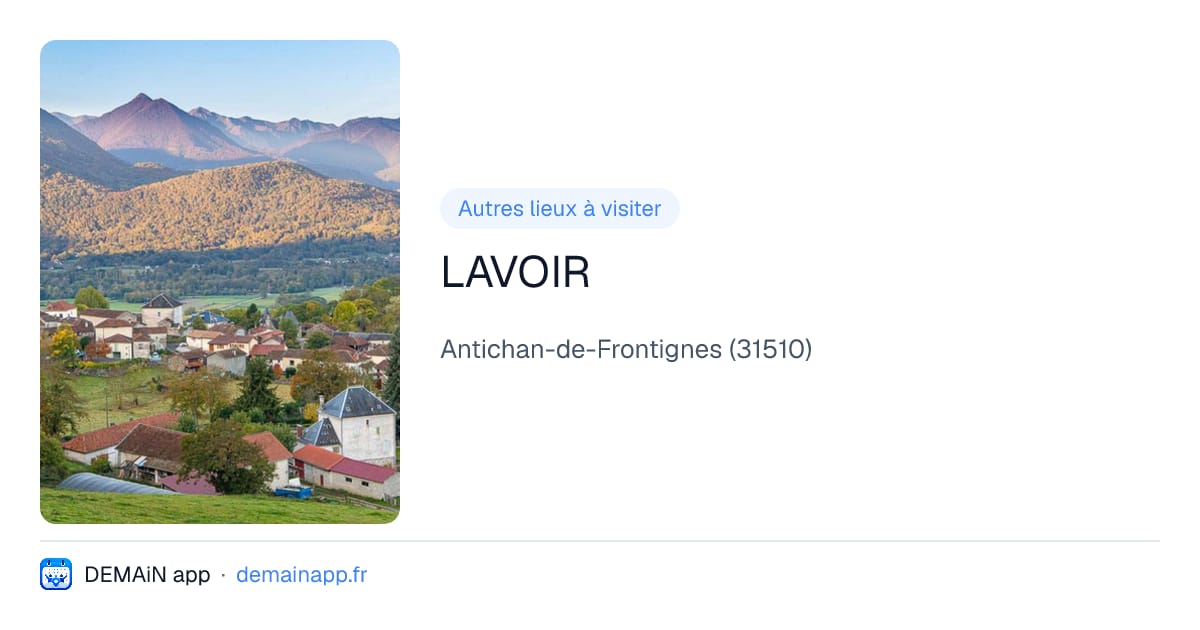LAVOIR — Antichan-de-Frontignes