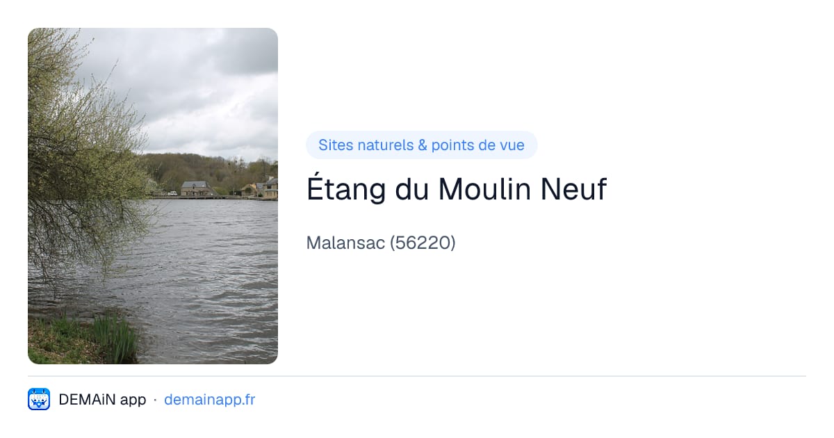 Étang du Moulin Neuf — Malansac