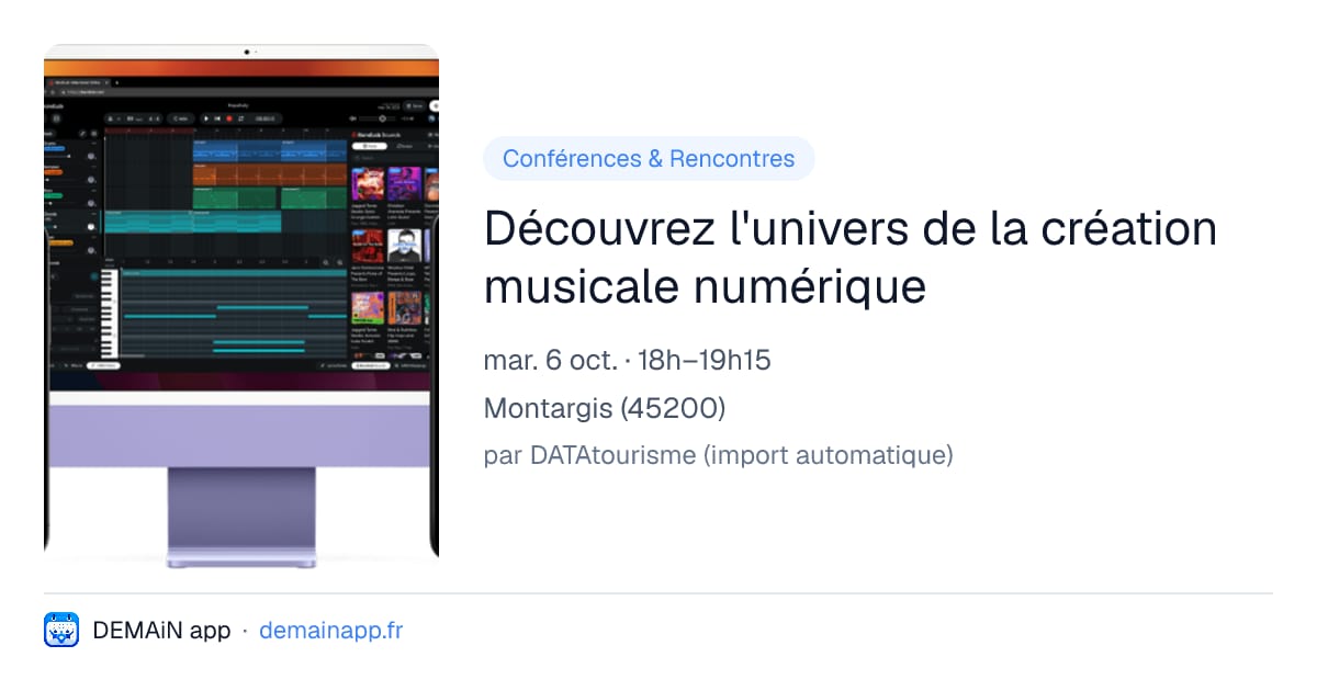 Découvrez l'univers de la création musicale numérique — Montargis