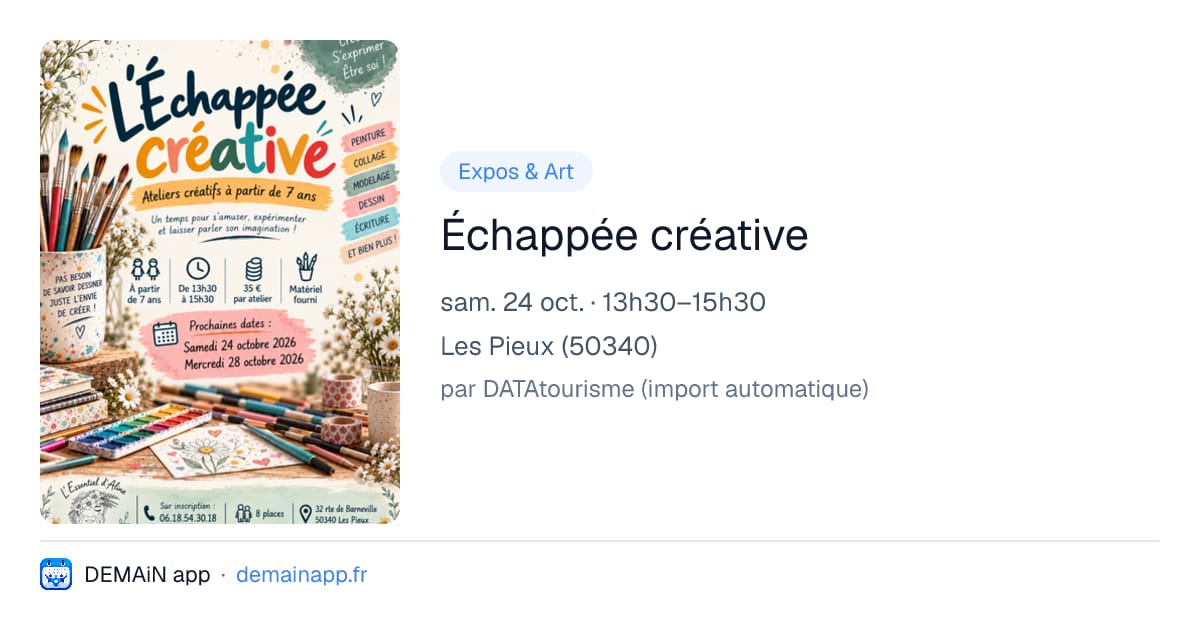 Échappée créative — Les Pieux