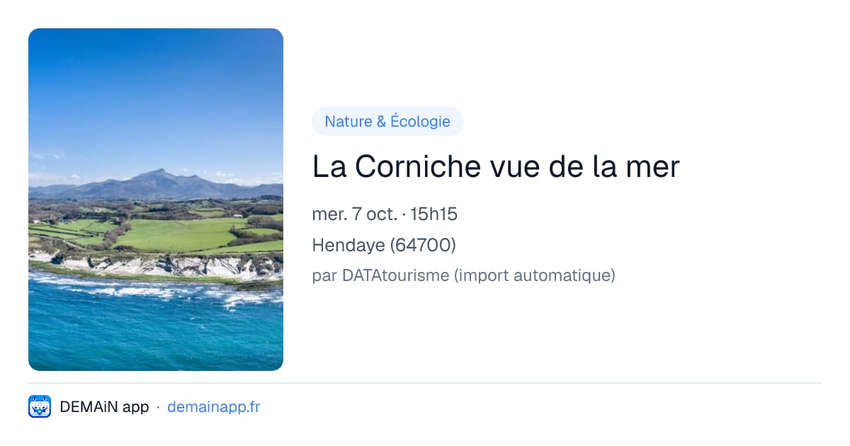 La Corniche vue de la mer — Hendaye