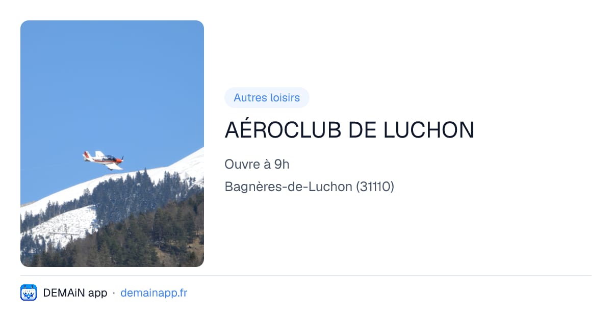 AÉROCLUB DE LUCHON — Bagnères-de-Luchon