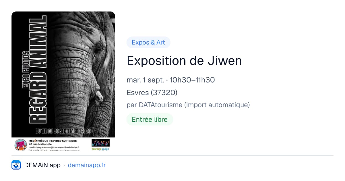 Exposition de Jiwen — Esvres