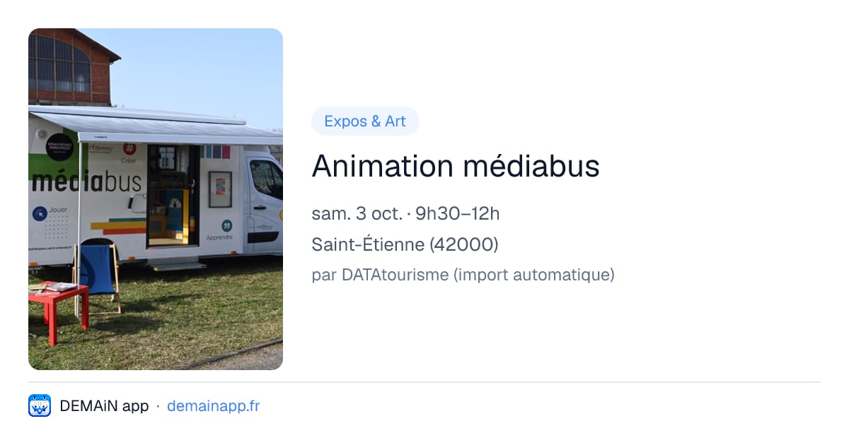 Animation médiabus — Saint-Étienne