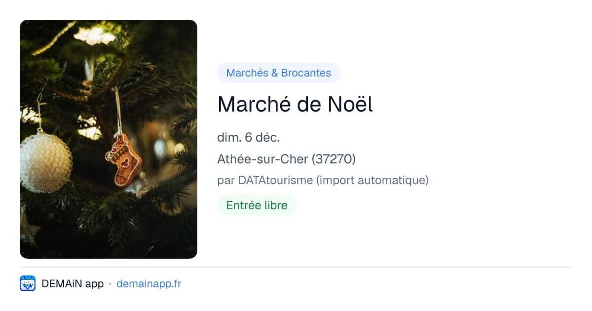 Marché de Noël — Athée-sur-Cher