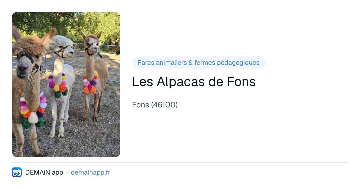 Les Alpacas de Fons — Fons