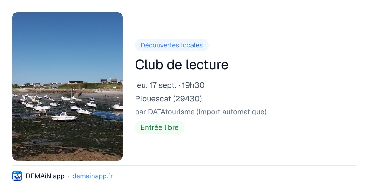 Club de lecture — Plouescat