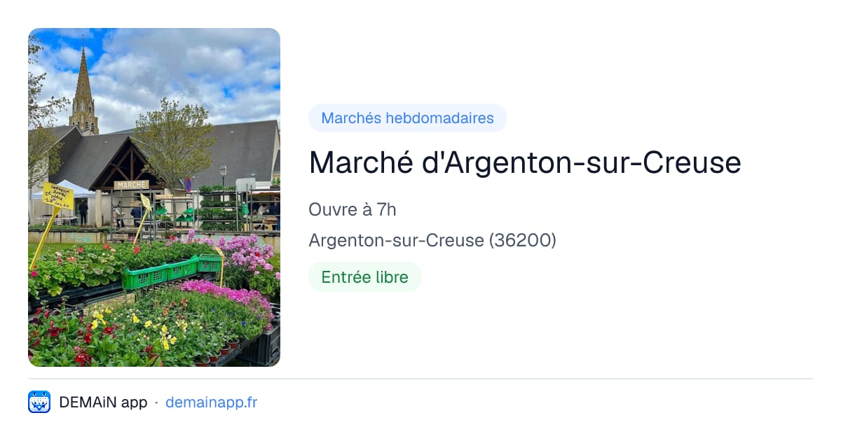 Marché d'Argenton-sur-Creuse — Argenton-sur-Creuse