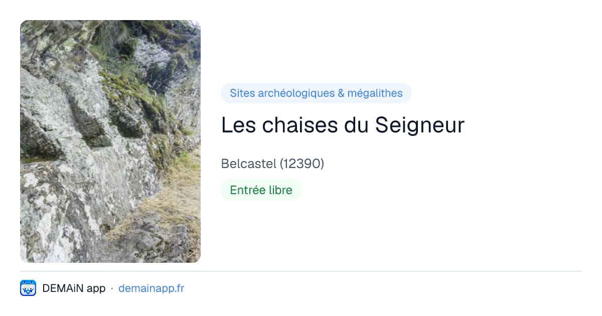 Les chaises du Seigneur — Belcastel