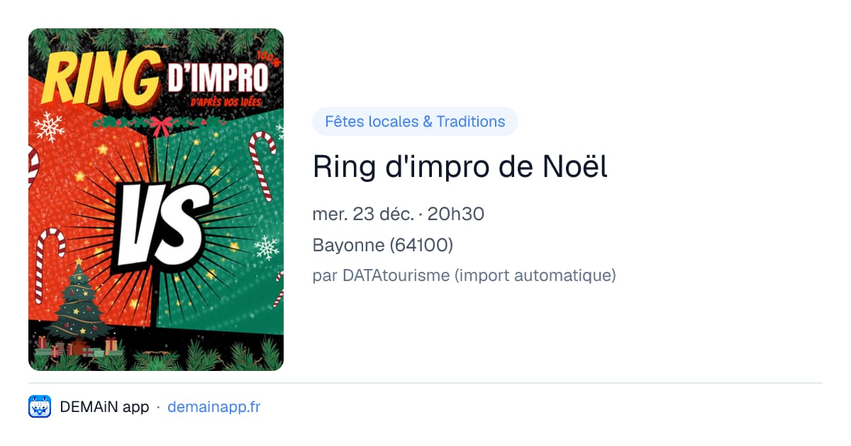 Ring d'impro de Noël — Bayonne