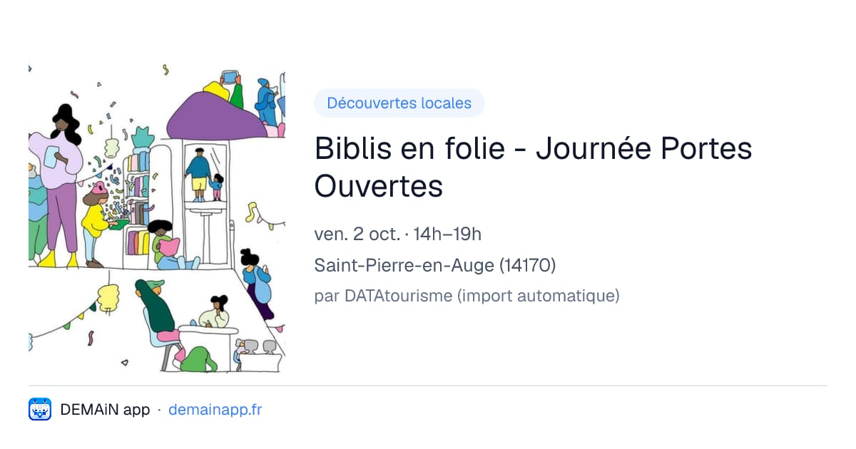 Biblis en folie - Journée Portes Ouvertes — Saint-Pierre-en-Auge