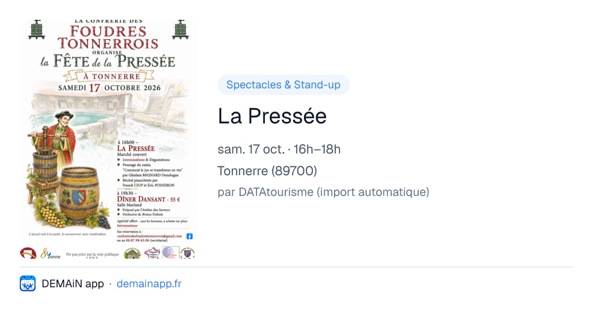 La Pressée — Tonnerre