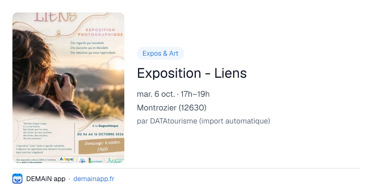 Exposition - Liens — Montrozier