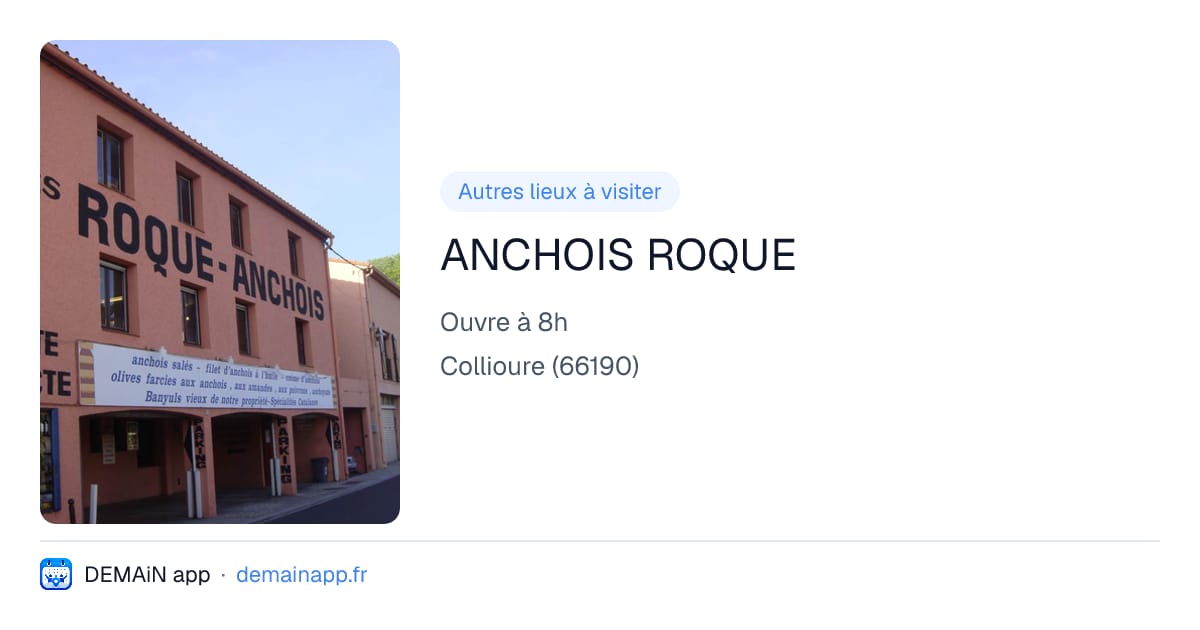 ANCHOIS ROQUE — Collioure